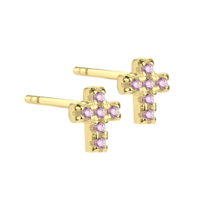 restikker kors ROSE forgyldt slv