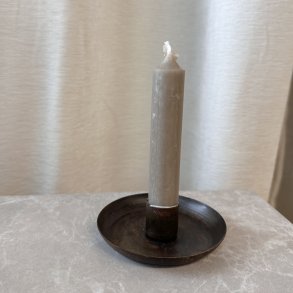 Lysestage Antik messing, 9x5 cm