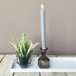 Glaslysestage vendbar H 11 x  6,5