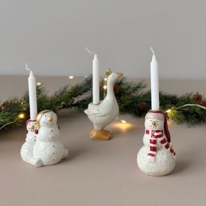 Keramik figurer til kertelys