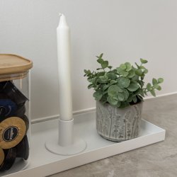 Bord lysestage til kronelys metal diameter 7 cm