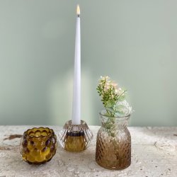 Lysestage vendbar glas