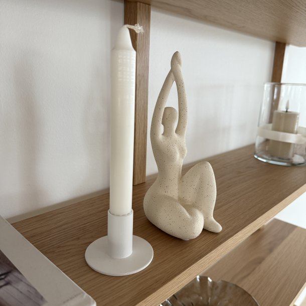 Bord lysestage til kronelys metal diameter 7 cm