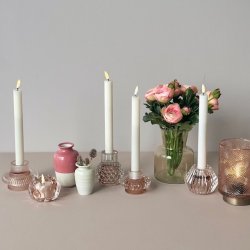 Rose Lysestagest med 5 forskellige