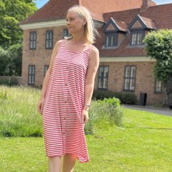 Sommer kjole Fiona strib - str M-XXL viskose