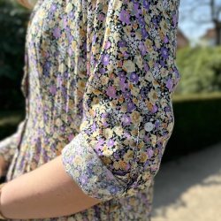 Maxi kjole med Mariah lilac viskose str. S-XL