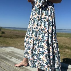 Midi kjole monstrea viskose M-XXL