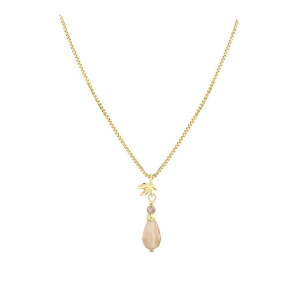 Halsk�de MEADOW ROSE - Forgyldt S�lv