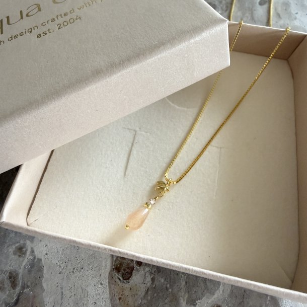 Halsk�de MEADOW ROSE - Forgyldt S�lv