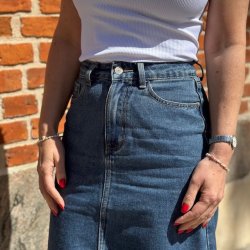 Denim nederdel JUDY bomuld str. 34-42