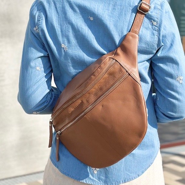 Bltetaske oversize skind