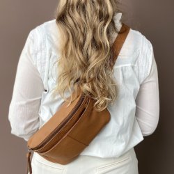 B�ltetaske Agnes SOFT cognac skind