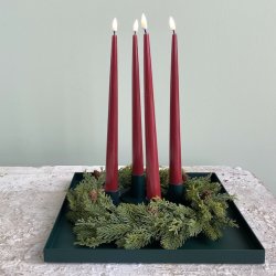 Bord lysestage til kronelys metal diameter 7 cm