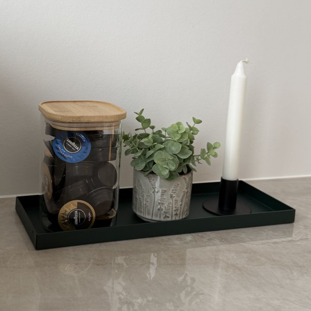 Metal bakke opbevaring 37 x13 x 2 cm