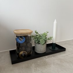 Metal bakke opbevaring 37 x13 x 2 cm