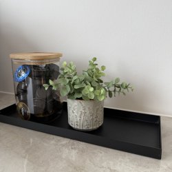 Metal bakke opbevaring 37 x13 x 2 cm