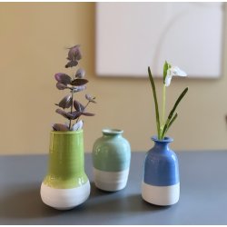 Vase Midi keramik half glace ca 10 cm