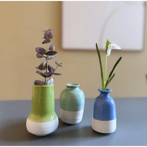 Vase Midi keramik half glace ca 10 cm