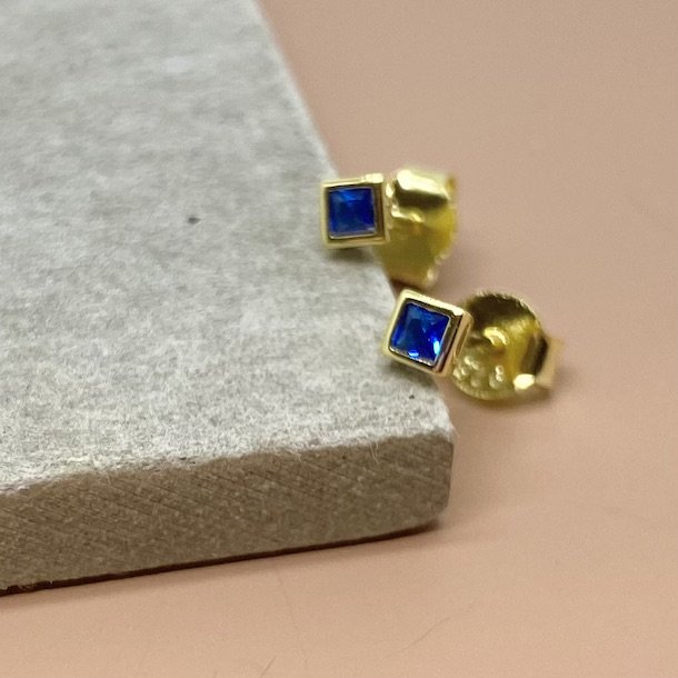 restikker Carolina BL forgyldt slv