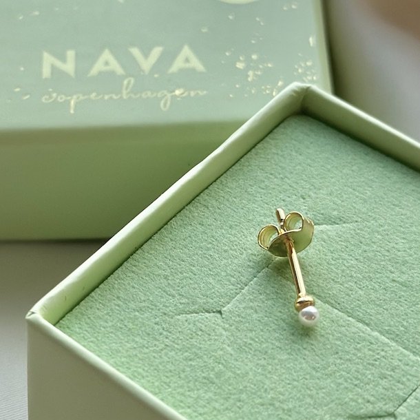 restik Lily petite pearl forgyldt slv