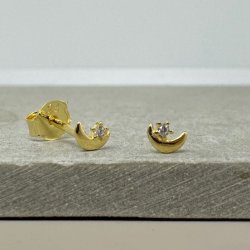 Sm restikker DARLING MOON Forgyldt Slv