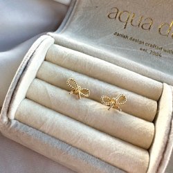 restikker ROPE BOW  Forgyldt Slv