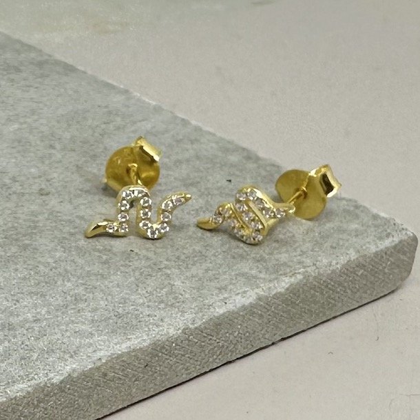 restikker DARLING SNAKE Forgyldt Slv