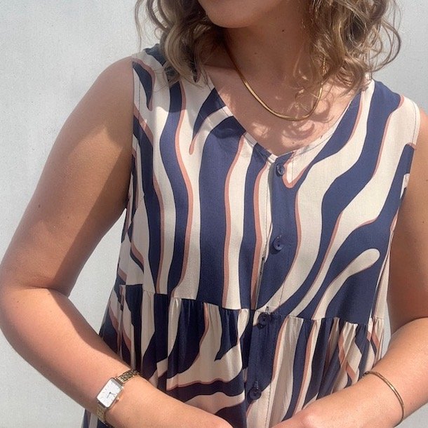 Kjole Zenna str. S-XL viskose