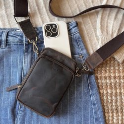 Beth mobiltaske skind