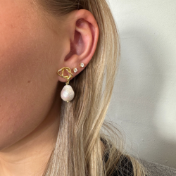 restikker CURLY short forgyldt slv