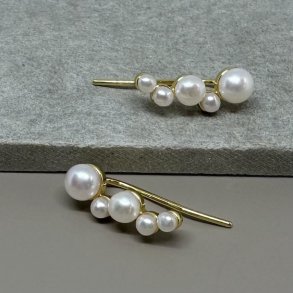 Up the ear BUBBELS forgyldt slv