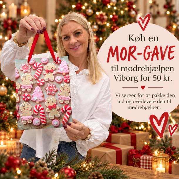 Gave til m�drehj�lp - overleveres af COW til M�drehj�lpen Viborg.
