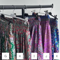 Boheme nederdel med smock indian color - Str XS-XL