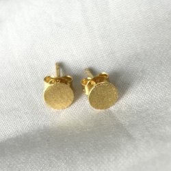 �restikker - M�nt 6mm Forgyldt s�lv