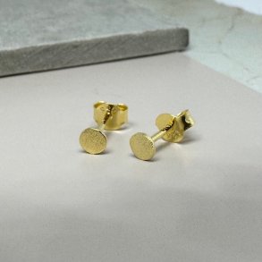 restikker - Mnt 4mm Forgyldt slv