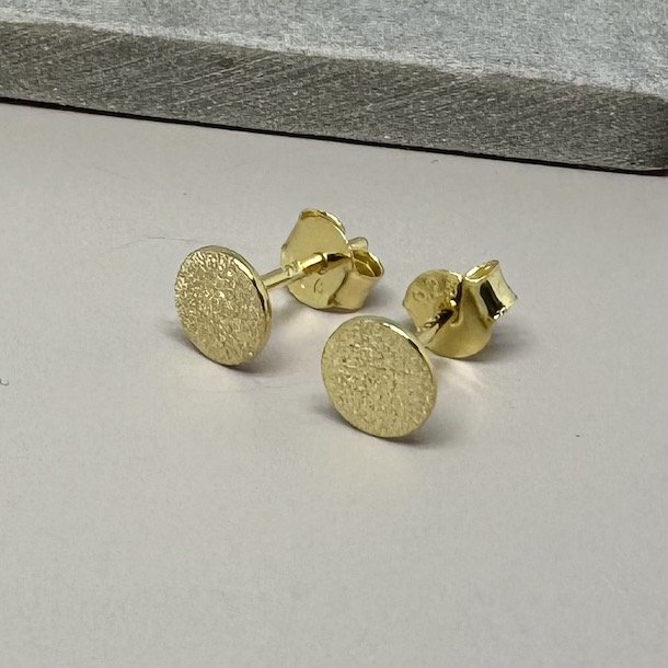 �restikker - M�nt 6mm Forgyldt s�lv