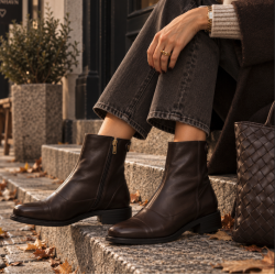 St�vle ONLY ME brun skind str. 37-41
