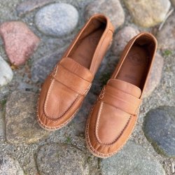 Mokkasiner cognac skind str. 36-41