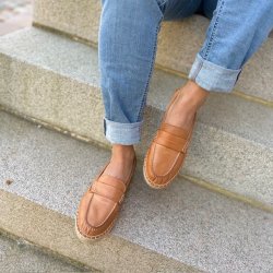 Mokkasiner cognac skind str. 36-41