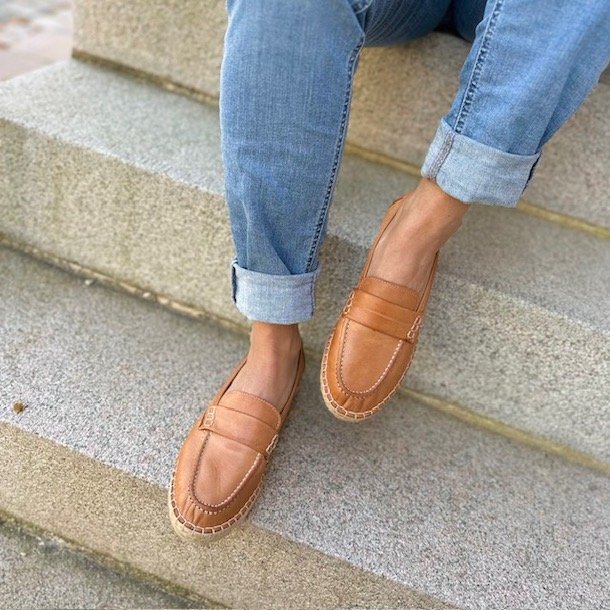 Mokkasiner cognac skind str. 36-41