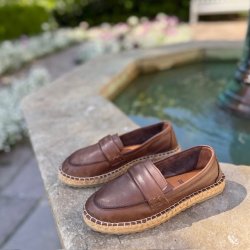 Mokkasiner mrkebrun skind str. 36-41