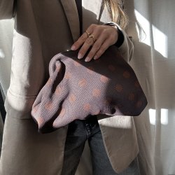 H�klet taske Molly - brune nuancer