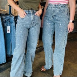 Mom jeans straight leg simili str xs-xl