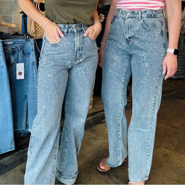 Mom jeans straight leg simili str xs-xl