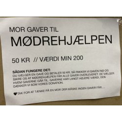 Gave til mdrehjlp - overleveres af COW til Mdrehjlpen Viborg.