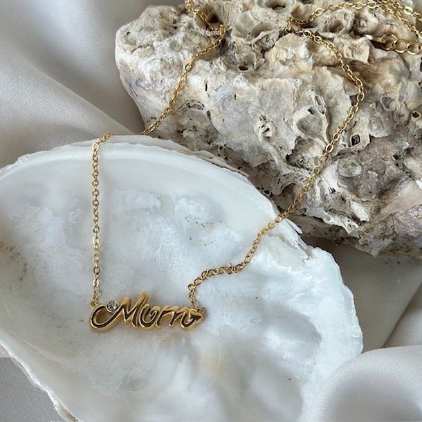 Halskde GLOW MOM vandfast 18kt. forgyldt 