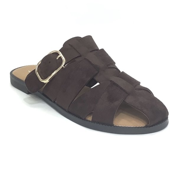 Slip on Marlu sandal brun - str. 36-41