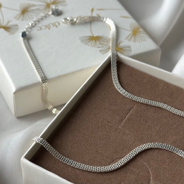 Halskde FLATA Sterling Slv