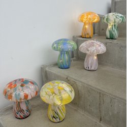 Lampe Mushy chips, glas 17x�15 cm