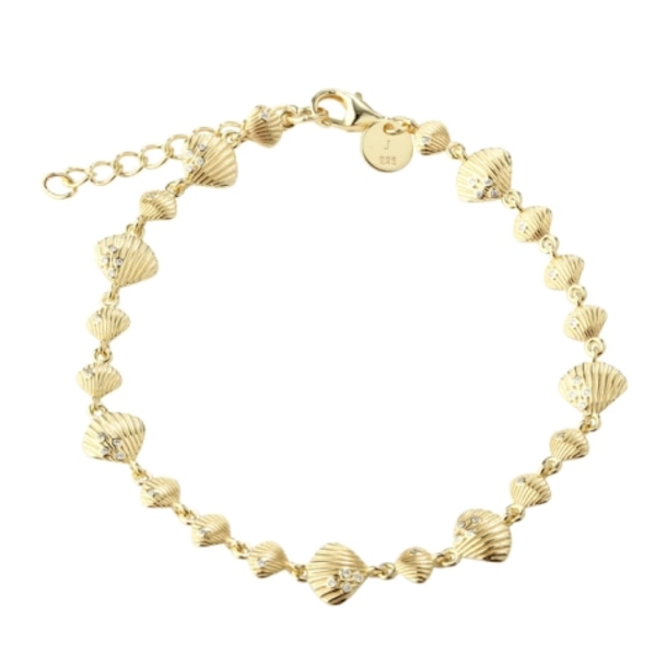 Armbnd SHELLY forgyldt slv 